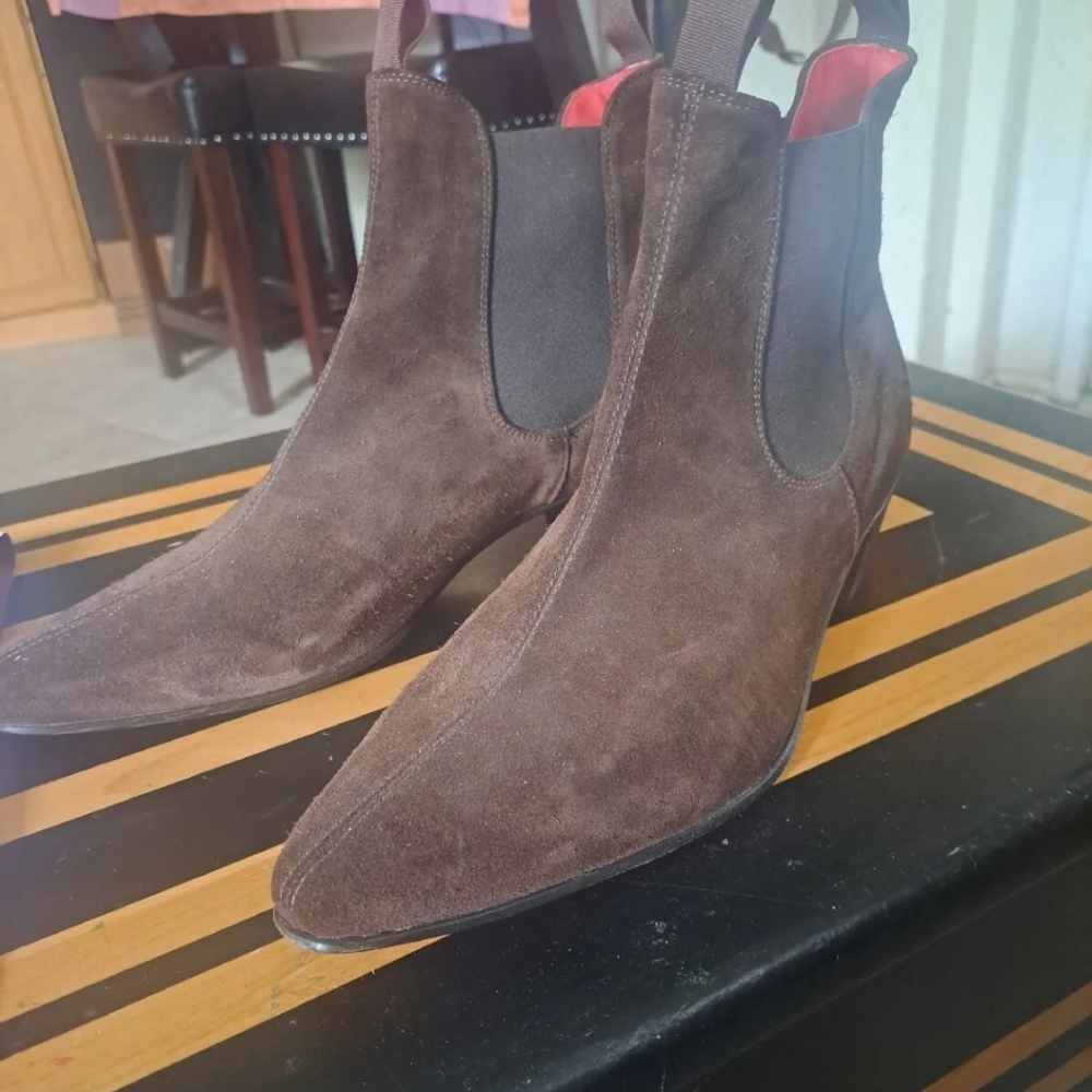 Reduced Price!Like NEW!!!!!!!!!!!Beatwear Mark Astbury Brown Suede Beatles